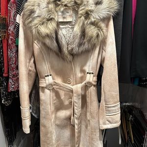 Tasha Pollizi women’s faux shearling coat